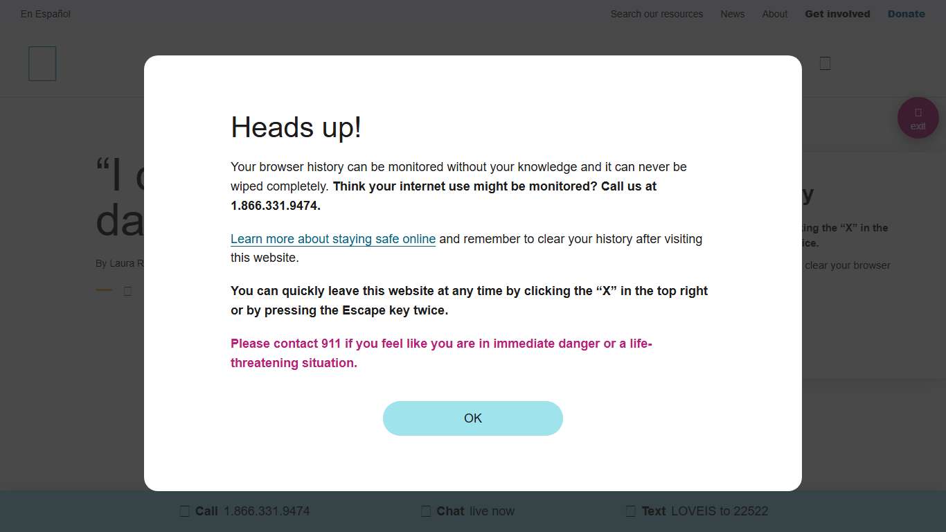 "I caught my partner on a dating app!" - love is respect
